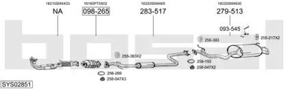Выхлопная система BOSAL для HONDA ACCORD V (CC, CD) 2.3 i SR