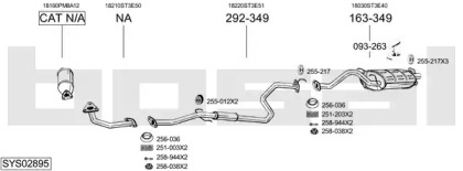 Выхлопная система BOSAL для HONDA CIVIC VI Fastback (MA, MB) 1.5 i Vtec-E (MA9)