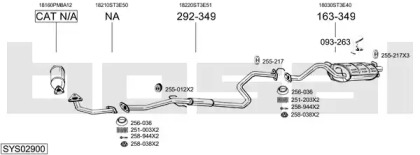 Выхлопная система BOSAL для HONDA CIVIC VI Fastback (MA, MB) 1.5 16V (MB3)