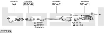 Выхлопная система BOSAL для HONDA CIVIC VII Hatchback (EU, EP, EV) 1.7 CTDi