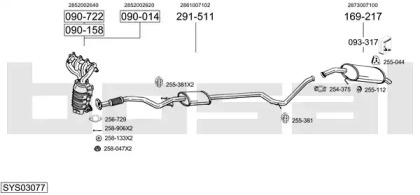 Выхлопная система BOSAL для KIA PICANTO (BA) 1.0