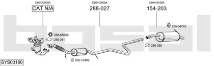 Выхлопная система BOSAL для MAZDA 2 (DY) 1.6
