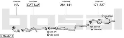 Выхлопная система BOSAL для MAZDA 323 S VI (BJ) 1.5 16V