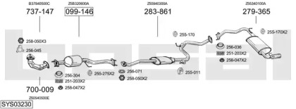 Выхлопная система BOSAL для MAZDA 323 P V (BA) 1.5 16V