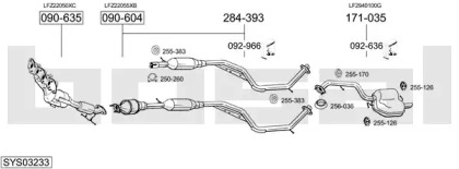 Выхлопная система BOSAL для MAZDA 5 (CR19) 2.0