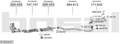 Выхлопная система BOSAL для MAZDA 6 Hatchback (GG) 2.0 DI