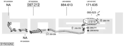 Выхлопная система BOSAL для MAZDA 6 Station Wagon (GY) 2.0 DI