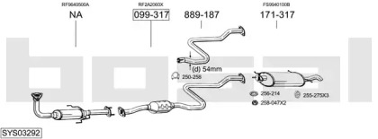 Выхлопная система BOSAL для MAZDA 626 V Station Wagon (GW) 2.0 Turbo DI