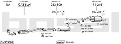 Выхлопная система BOSAL для MAZDA MX-3 (EC) 1.6 i