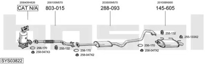 Выхлопная система BOSAL для NISSAN ALMERA II Hatchback (N16) 2.2 dCi