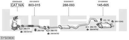 Выхлопная система BOSAL для NISSAN ALMERA II Hatchback (N16) 2.2 dCi