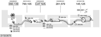 Выхлопная система BOSAL для NISSAN MICRA III (K12) 1.2 16V