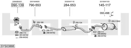 Выхлопная система BOSAL для NISSAN MICRA III (K12) 1.4 16V