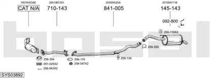 Выхлопная система BOSAL для NISSAN NOTE (E11, NE11) 1.5 dCi