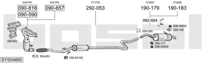 Выхлопная система BOSAL для PEUGEOT 207 CC (WD_) 1.6 16V