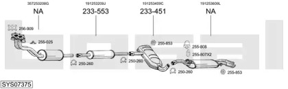 Выхлопная система BOSAL для VW GOLF II (19E, 1G1) 1.8 GTI 16V