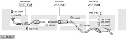 Выхлопная система BOSAL для VW POLO (6N2) 1.4 16V