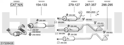 Выхлопная система BOSAL для FORD TRANSIT c бортовой платформой/ходовая часть (E_ _) 2.5 DI (EML, ENE/L)