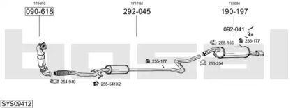 Выхлопная система BOSAL для PEUGEOT 207 CC (WD_) 1.6 16V Turbo