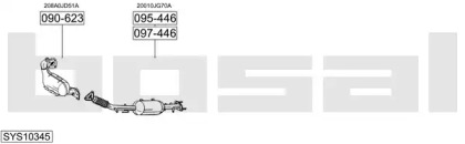 Выхлопная система BOSAL для NISSAN X-TRAIL (T31) 2.0 dCi