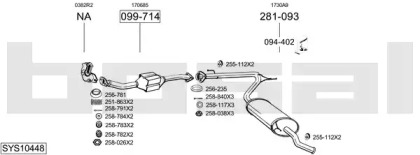 Выхлопная система BOSAL для PEUGEOT BOXER автобус (244, Z_) 2.0 HDi