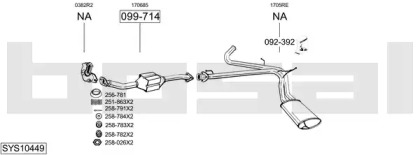 Выхлопная система BOSAL для PEUGEOT BOXER автобус (244, Z_) 2.0 HDi