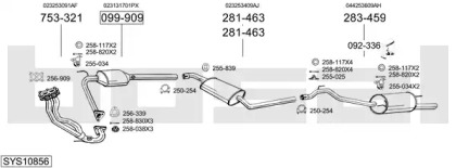 Выхлопная система BOSAL для VW TRANSPORTER IV автобус (70XB, 70XC, 7DB, 7DW, 7DK) 2.5