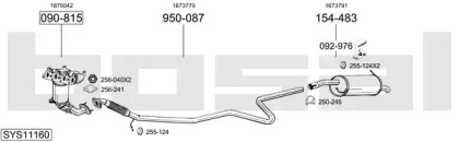 Выхлопная система BOSAL для FORD FIESTA VI Van 1.25
