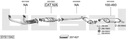 Выхлопная система BOSAL для ALFA ROMEO 164 (164_) 3.0 V6 (164.AD, 164.AH, 164.AB)