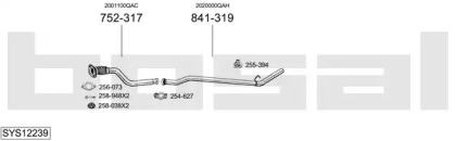 Выхлопная система BOSAL для NISSAN KUBISTAR (X76) 1.5 dCi 85
