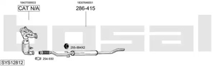 Выхлопная система BOSAL для MINI MINI CLUBVAN (R55) One