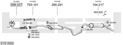 Выхлопная система BOSAL для FORD ESCORT VII (GAL, AAL, ABL) 1.8 Turbo D