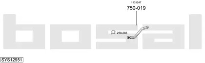 Выхлопная система BOSAL для FORD MONDEO III (B5Y) 2.5 V6 24V