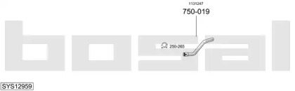 Выхлопная система BOSAL для FORD MONDEO III Turnier (BWY) 3.0 V6 24V