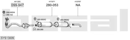 Выхлопная система BOSAL для FORD TRANSIT c бортовой платформой/ходовая часть (FM_ _, FN_ _) 2.0 TDCi (F_E_, F_F_)