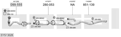 Выхлопная система BOSAL для FORD TRANSIT c бортовой платформой/ходовая часть (FM_ _, FN_ _) 2.4 DI (F_A_, F_B_, F_C_, F_D_)