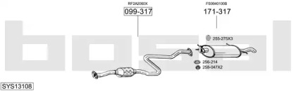 Выхлопная система BOSAL для MAZDA 626 V Station Wagon (GW) 2.0 DITD