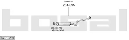 Выхлопная система BOSAL для NISSAN PRIMERA Hatchback (P12) 1.9 dCi