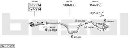 Выхлопная система BOSAL для FORD MONDEO IV Turnier (BA7) 2.0 TDCi
