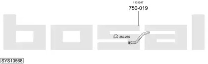 Выхлопная система BOSAL для FORD MONDEO III Turnier (BWY) 2.5 V6 24V