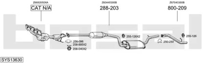 Выхлопная система BOSAL для MAZDA 3 (BL) 1.6 MZR