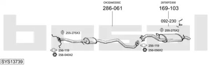 Выхлопная система BOSAL для KIA RIO универсал (DC) 1.5 16V