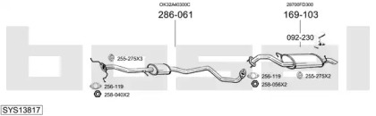 Выхлопная система BOSAL для KIA RIO седан (DC_) 1.5