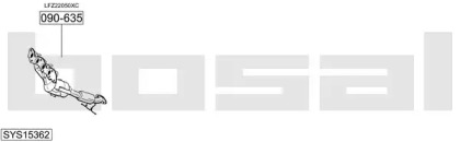 Выхлопная система BOSAL для MAZDA 3 седан (BK) 2.0