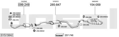 Выхлопная система BOSAL для FORD ESCORT VI седан (GAL) 1.8 i 16V