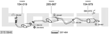 Выхлопная система BOSAL для FORD ESCORT VI седан (GAL) 1.8 D