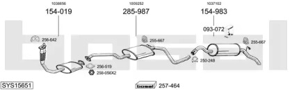 Выхлопная система BOSAL для FORD ESCORT VII (GAL, AAL, ABL) 1.8 D
