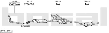 Выхлопная система BOSAL для FORD SCORPIO II Turnier (GNR, GGR) 2.0 i 16V