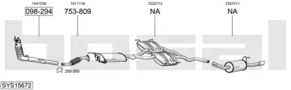 Выхлопная система BOSAL для FORD SCORPIO II Turnier (GNR, GGR) 2.0 i 16V