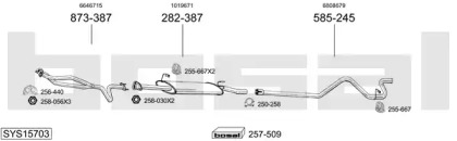 Выхлопная система BOSAL для FORD TRANSIT Фургон (E_ _) 2.5 DI (EAL, EAS)